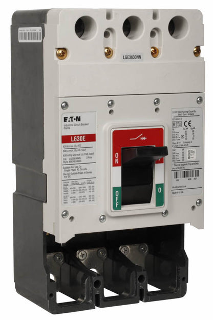 Cutler Hammer LGE3630NN Circuit Breaker | 600V 630A 3P 25kA@480V Bolt-On Series G