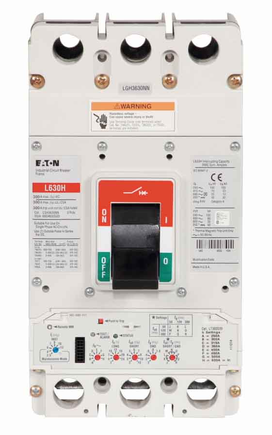 Cutler Hammer LGH3300FAG Circuit Breaker | 600V 300A 3P 65kA@480V Feed-Thru Series G