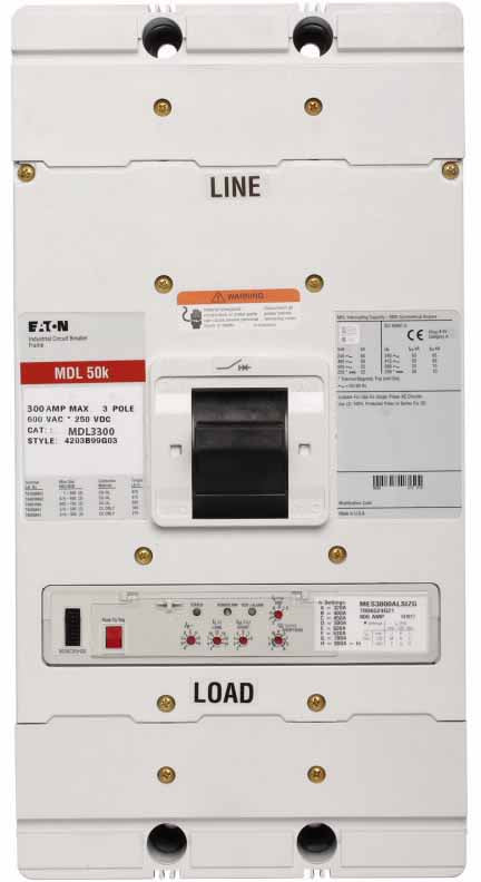 Westinghouse MDL3300 Circuit Breaker | Series C MDL 600V 300A