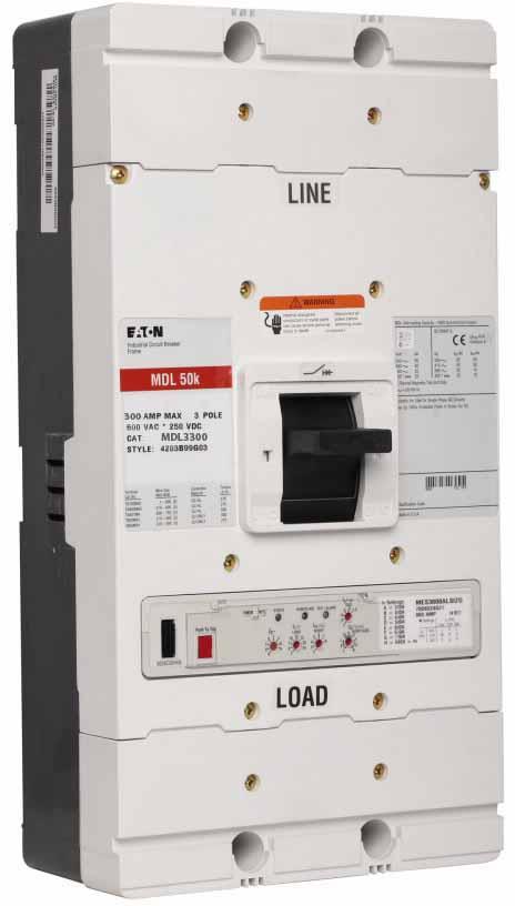 Cutler Hammer MDL3300W Molded Case Circuit Breaker | 600V 300A 3P 50kA@480V Bolt-On Series C