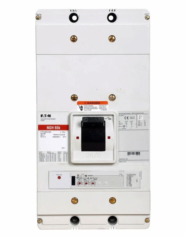 Cutler Hammer NGH312032E Circuit Breaker | 600V 1200A 3P 65kA@480V Bolt-On Series G