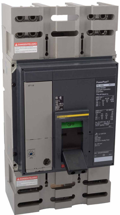 Square D PGL36100U41A Circuit Breaker | Powerpact PGL 600V 1000A