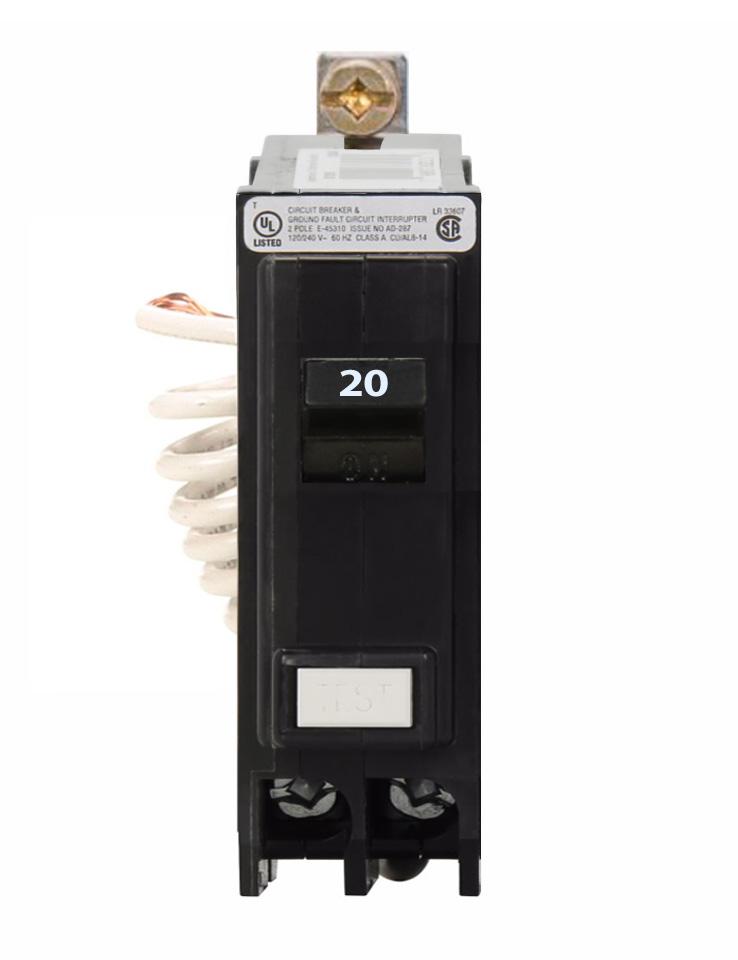 Cutler Hammer QB1020GF Circuit Breaker | 120V 20A 1P 10kA@120V Bolt-On QUICKLAG