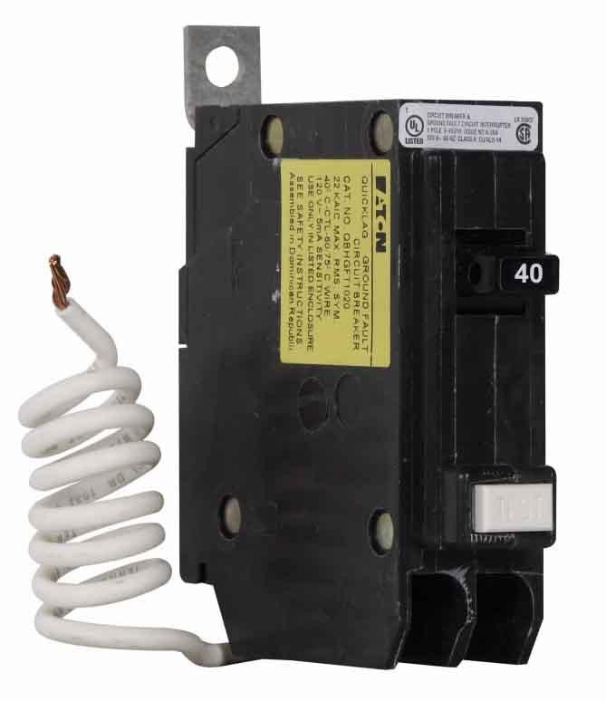 Cutler Hammer QBGFT1040 Circuit Breaker | QUICKLAG QBGF 120V 40A