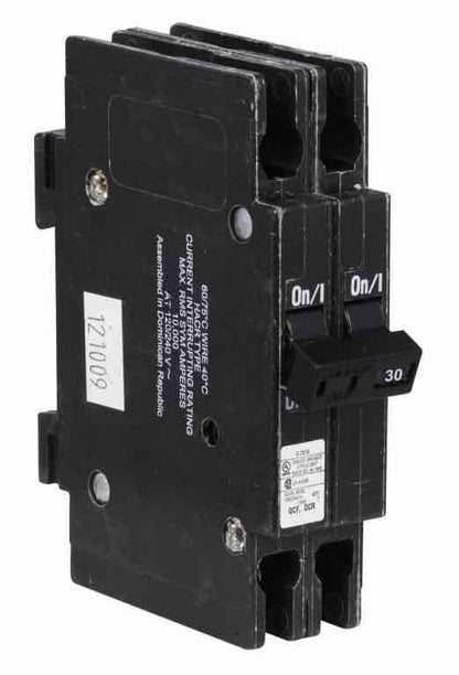 Cutler Hammer QCR2030 Circuit Breaker | 240V 30A 2P 10kA@240V Feed-Thru QUICKLAG
