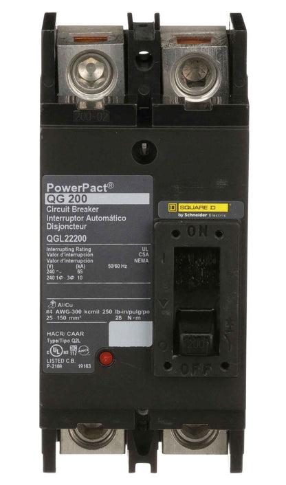 Square D QGL22200 Circuit Breaker | Powerpact QGL 240V 200A
