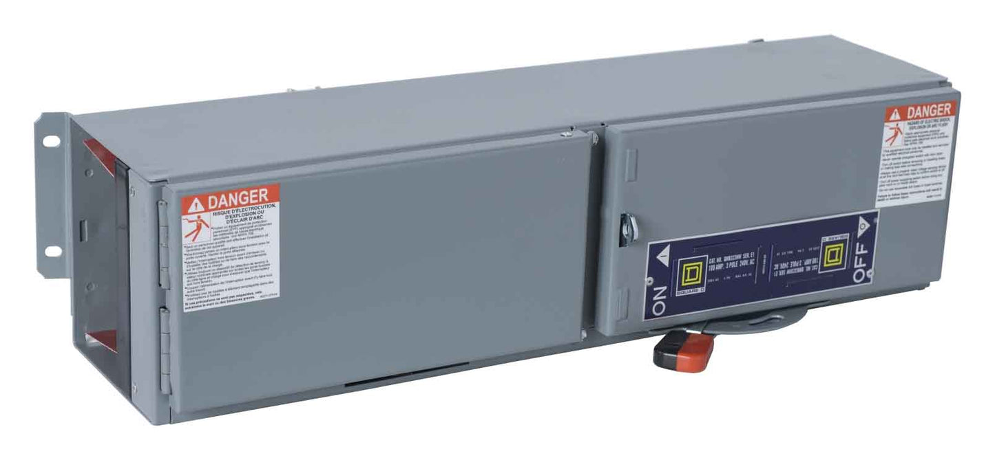 Square D QMB323HW Switch | 240V 100A 3P Fusible Panel Mount QMB Series E1-E2