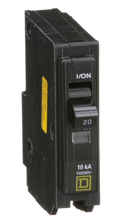 Square D QO120HM Circuit Breaker | 120V 20A 1P 10kA@120V Plug-In QO Series