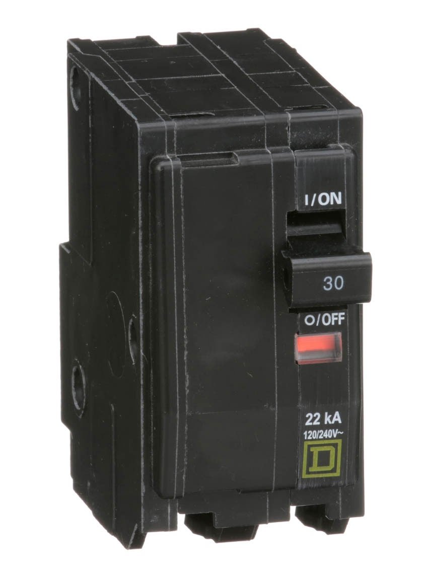Square D QO230VH Circuit Breaker 120/240V 30A 2P 22kA@120V Plug-In QO Series