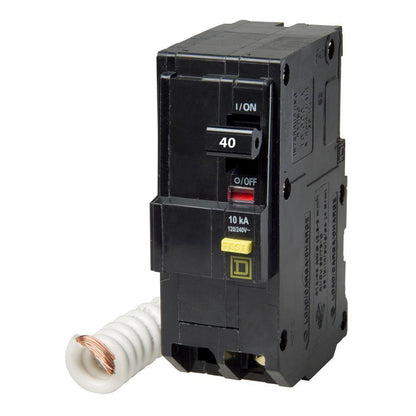 Square D QO240GFI Circuit Breaker 120/240V 40A 2P 10kA@120V Plug-In QO Series