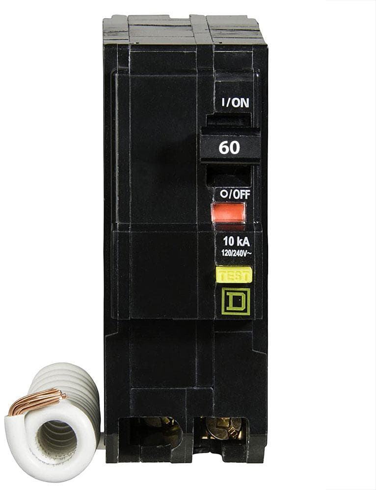 QO260GFI3W Square D 60A 2-Pole GFCI Breaker - QO Plug-On Neutral with Pigtail
