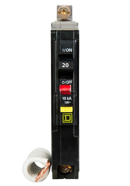 Square D QOB120EPD Circuit Breaker | 120V 20A 1P 10kA@120V Bolt-On QOB Series