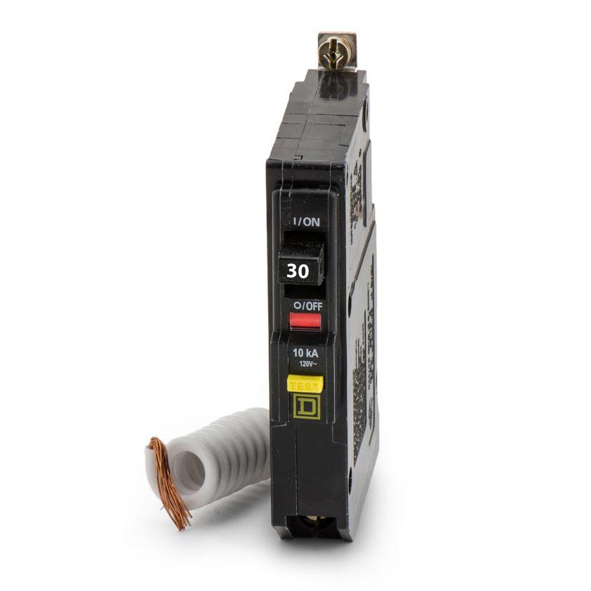 Square D QOB130GFI Circuit Breaker | 120V 30A 1P 10kA@120V Bolt-On GFCI QOB Series