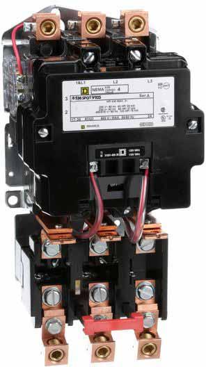 Square D 8536SFO1V02S Motor Starter 3 pole 3 phase 600V 135A 110V coil Class 8536