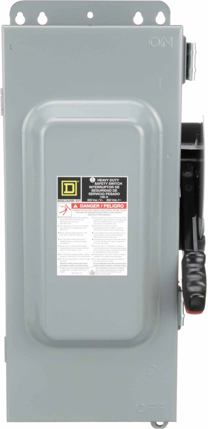 Square D H363AWK Disconnect Switch | 600V 100A 3P Fusible Series F