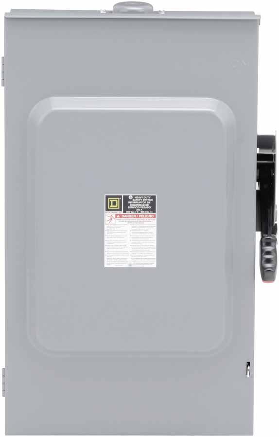 Square D H364NRB Disconnect Switch | 600V 200A Fusible 3P Series F