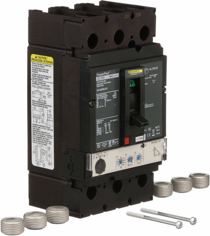 Square D JDL36250U31X Circuit Breaker | 600V 250A 3P 18kA@480V Feed-Thru Powerpact