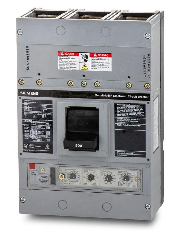 Siemens SHLD69500NGT Molded Case Circuit Breaker | 600V 500A 3P 65kA@480V Bolt-On LSIG Sentron Series