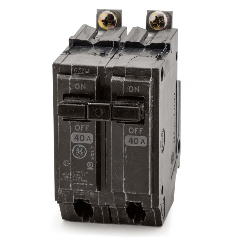 General Electric THQB2140 Circuit Breaker | 240V 40A 2P 10kA@240V Bolt-On Q-Line