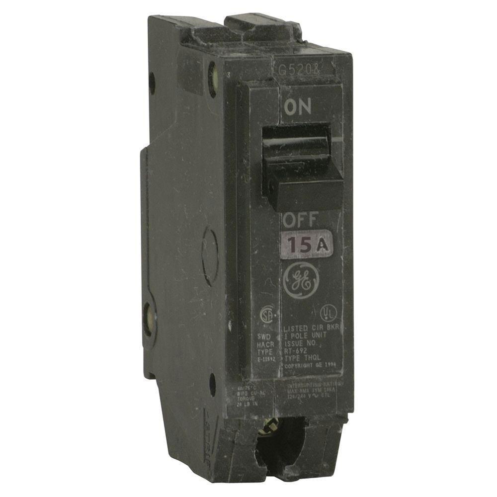 General Electric THQL1115 Circuit Breaker | 120V 15A 1P 10kA@120V Q-Line