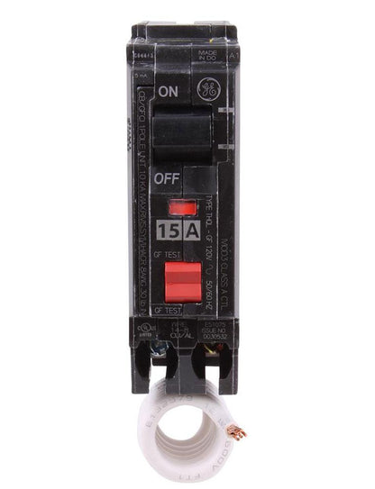 General Electric THQL1115GFT Circuit Breaker | 120V 15A 1P 10kA@120V Q-Line
