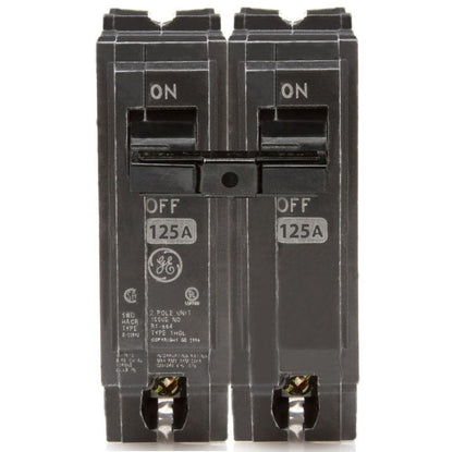 General Electric THQL21125 Circuit Breaker | 240V 125A 2P 10kA@120V Plug-In Q-Line