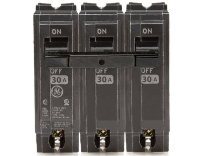 General Electric THQL32030 Circuit Breaker | 240V 30A 3P Plug-In 10kA@240V Q-Line