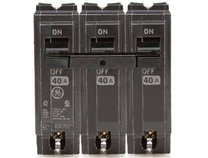 General Electric THQL32040 Circuit Breaker | 240V 40A 3P 10kA@240V Plug-In Q-Line
