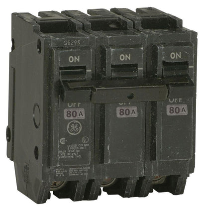 General Electric THQL32080 Circuit Breaker | 240V 80A 3P 10kA@240V Q-Line
