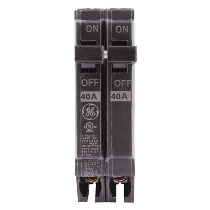 General Electric THQP240 Circuit Breaker | 120V 40A 2P 10kA@120V Plug-In Q-Line