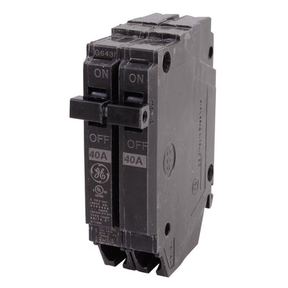 General Electric THQP240 Circuit Breaker | 120V 40A 2P 10kA@120V Plug-In Q-Line