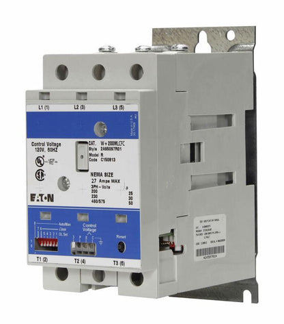 Cutler Hammer W+200MLCFC Motor Starter | 3P 3Ph 600V 27A 120V Advantage Series