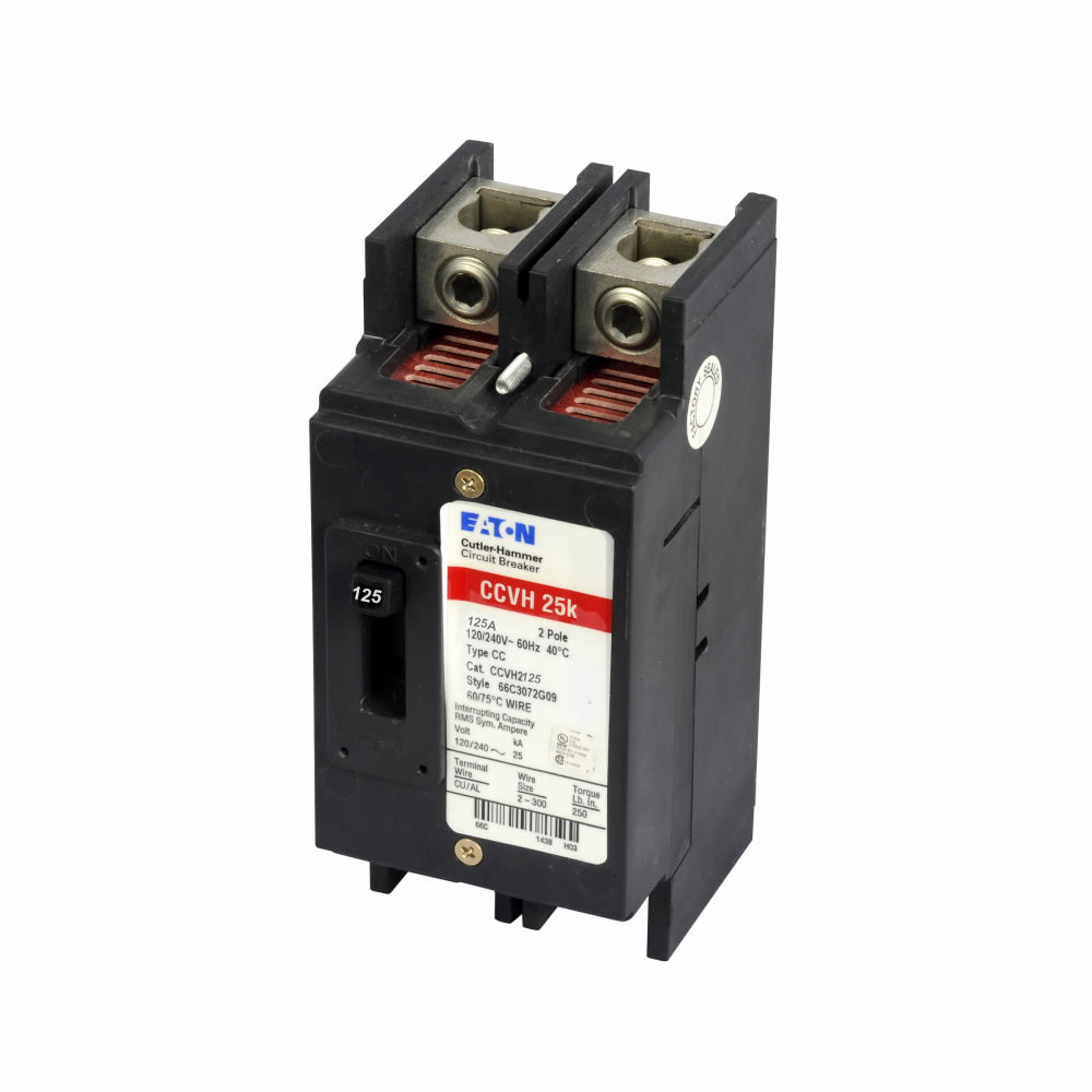 Cutler Hammer CCVH2125 Circuit Breaker | 240V 125A 2P 25kA@240V Feed-Thru Tenant Main