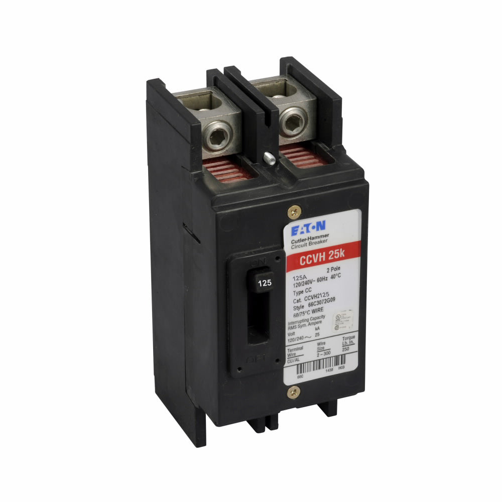 Cutler Hammer CCVH2125 Circuit Breaker | 240V 125A 2P 25kA@240V Feed-Thru Tenant Main