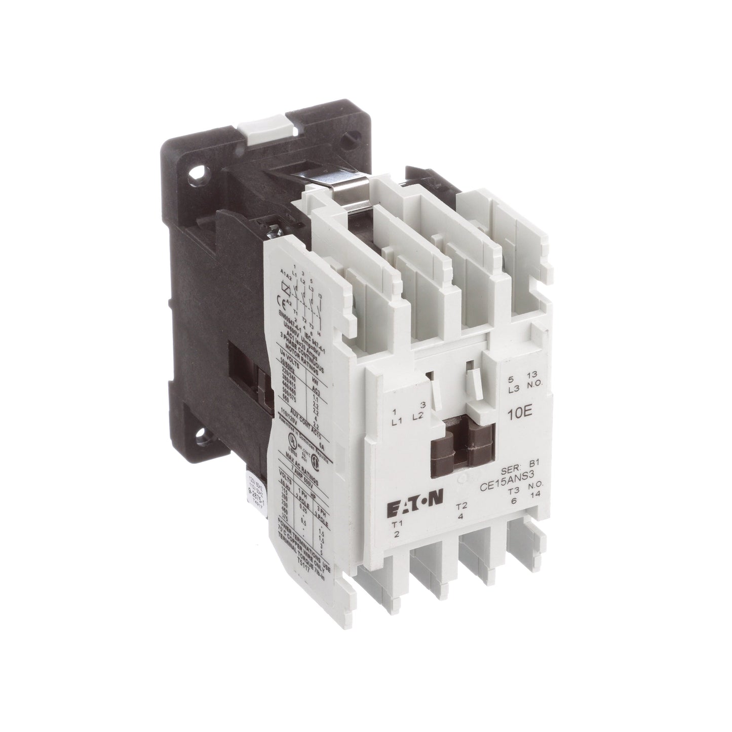 Cutler Hammer CE15ANS3AB Contactor | 3P 3PH 600V 7A 110V Coil Freedom Series