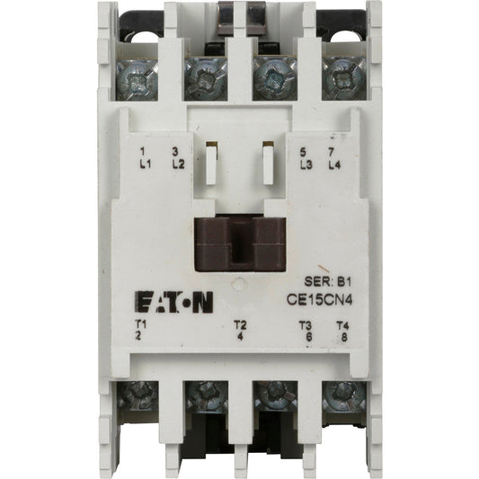 Cutler Hammer CE15BN4AB Contactor 4 pole 3 phase 600V 10A 110V coil