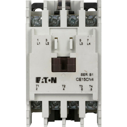 Cutler Hammer CE15BN4AB Contactor 4 pole 3 phase 600V 10A 110V coil