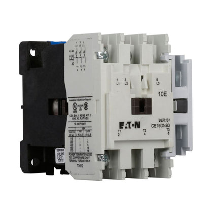Cutler Hammer CE15DNS3AB Contactor 3P 3PH 600V 18A 110V Coil Freedom Series