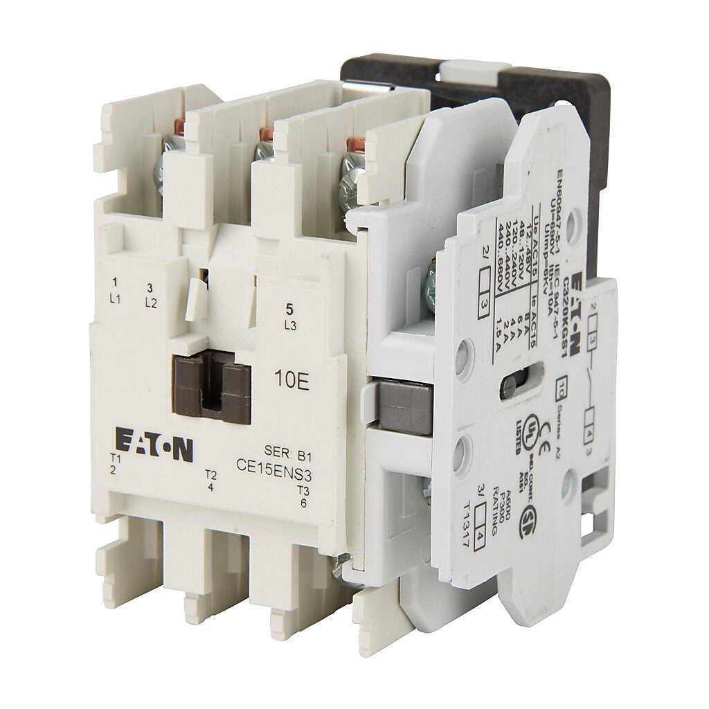Cutler Hammer CE15ENS3BB Contactor 3 pole 3 phase 600V 25A 220V coil