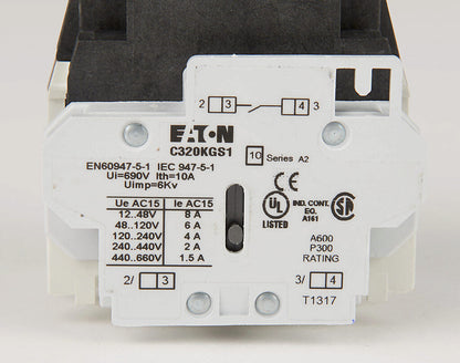 Cutler Hammer CE15ENS3BB Contactor 3 pole 3 phase 600V 25A 220V coil