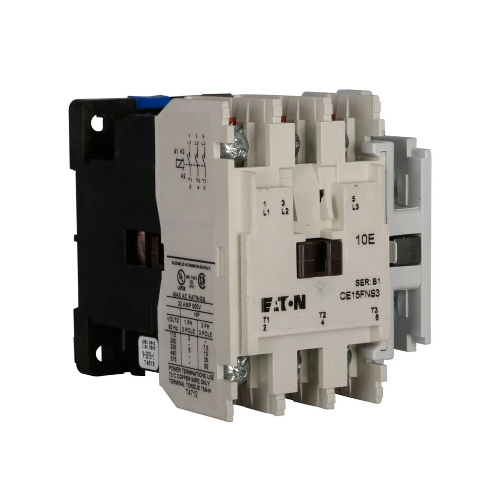 Cutler Hammer CE15FNS3AB Contactor | 3P 3PH 600V 32A 110V Coil Freedom Series