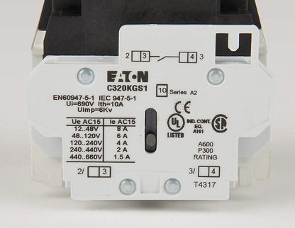 Cutler Hammer CE15FNS3BB Contactor | 3P 3Ph 600V 32A 220V Coil Non-Reversing