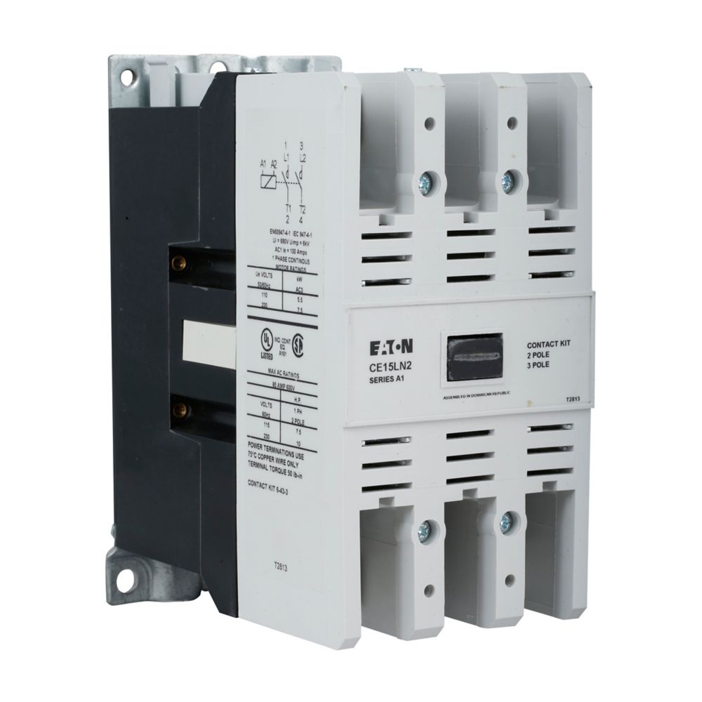 Cutler Hammer CE15LN3A Contactor | 3P 3PH 600V 85A 110V Coil Freedom Series