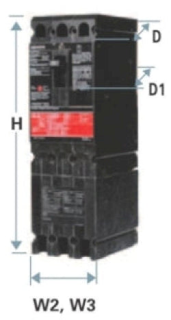 CED63B050L - SIemens Feed-Thru 50 Amp 3 Pole Circuit Breaker - Essential Electric Supply