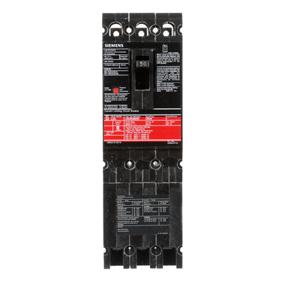 Siemens CED63B050 Circuit Breaker | 600V 50A 3P Bolt-On 200kA@480V Sentron Series