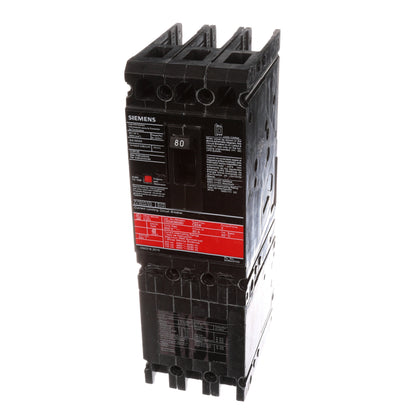 Siemens CED63B080 Molded Case Circuit Breaker | 600V 80A 3P 200kA@480V Bolt-On Sentron Series