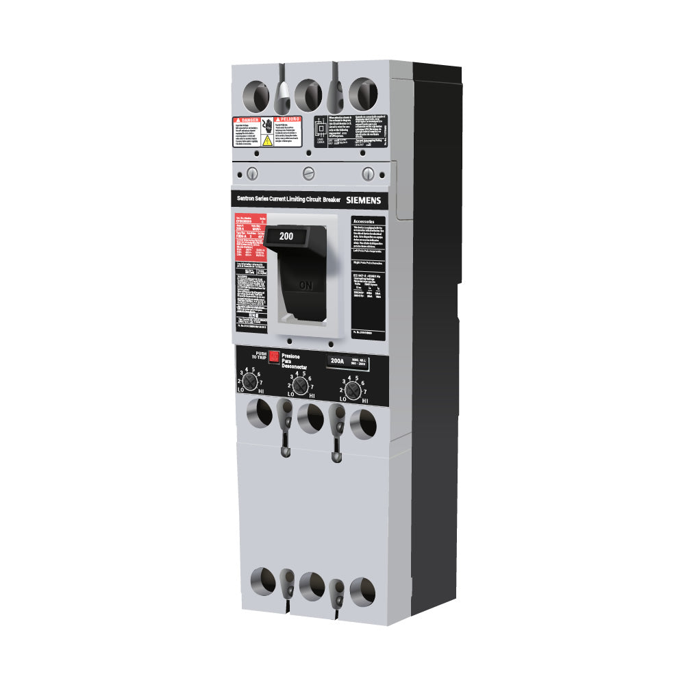 Siemens CFD63B200 Molded Case Circuit Breaker | 600V 200A 3P 200kA@480V Bolt-On Sentron Series