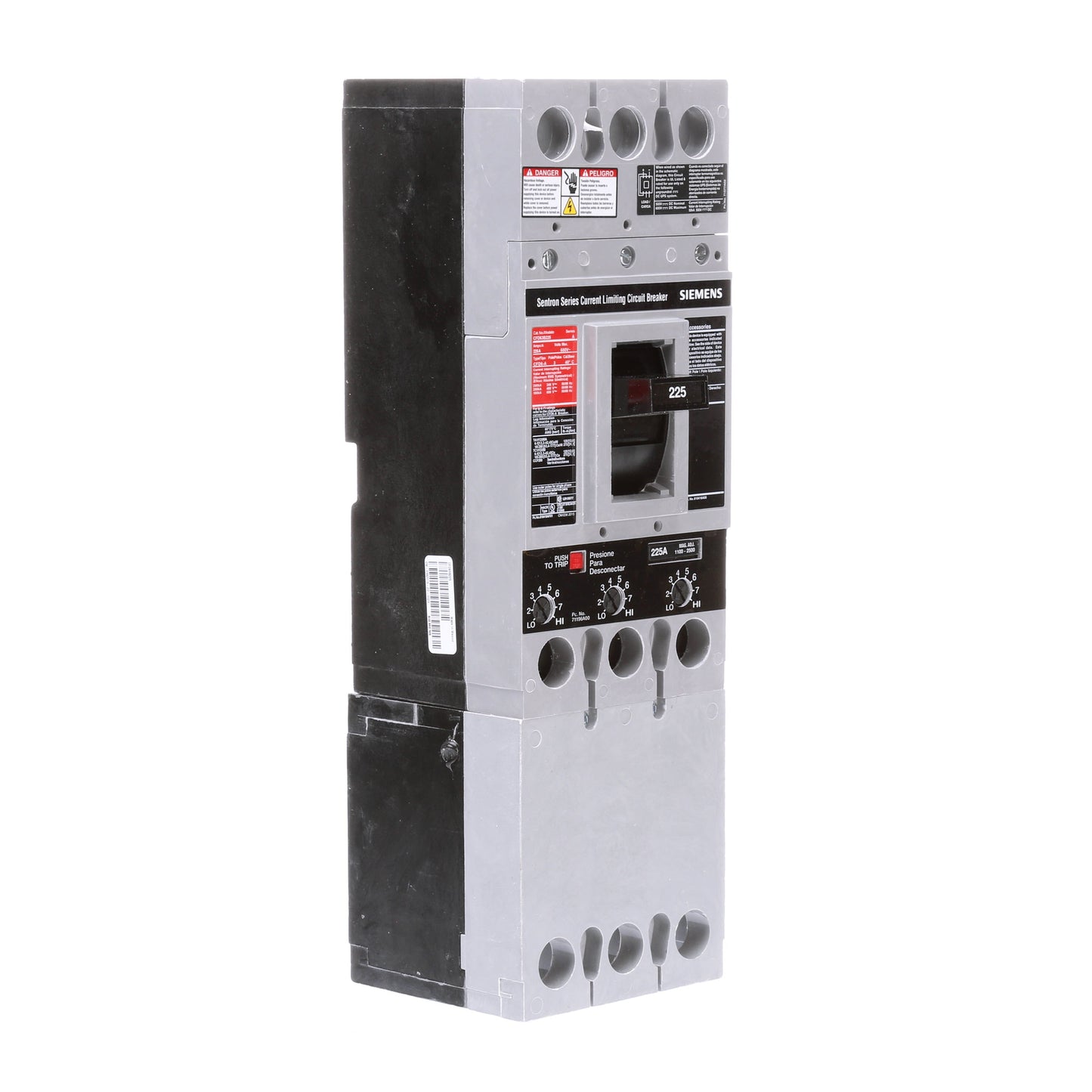 Siemens CFD63B225 Circuit Breaker | Sentron Series CFD 600V 225A