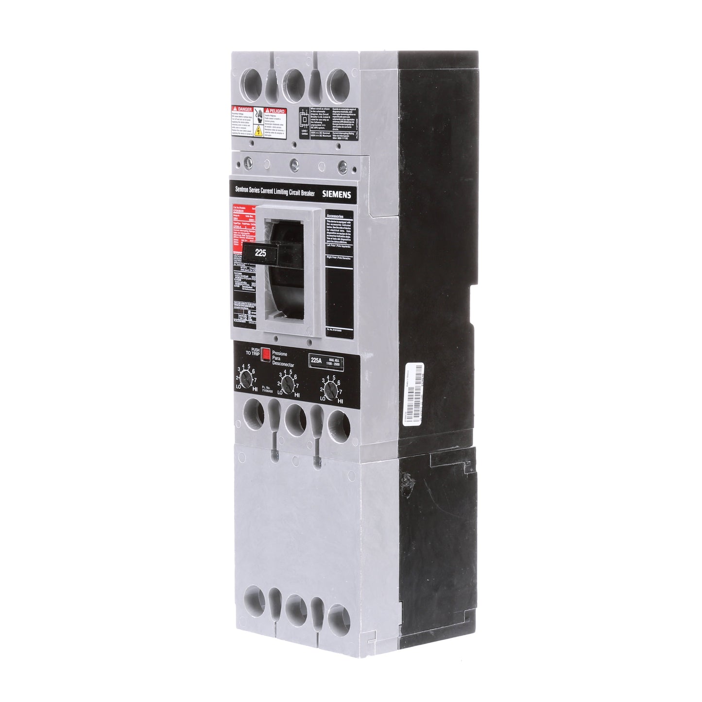 Siemens CFD63B225 Circuit Breaker | Sentron Series CFD 600V 225A