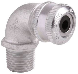 Crouse-Hinds CGE292 Cable Gland | Non-Armoured & Tray Cables 90Â° Feraloy Iron Alloy 3/4" NPT Series
